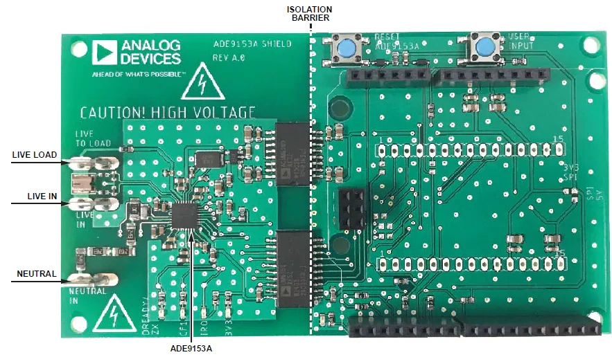 Analog Devices Inc. EV-ADE9153ASHIELDZ Arduino扩展板