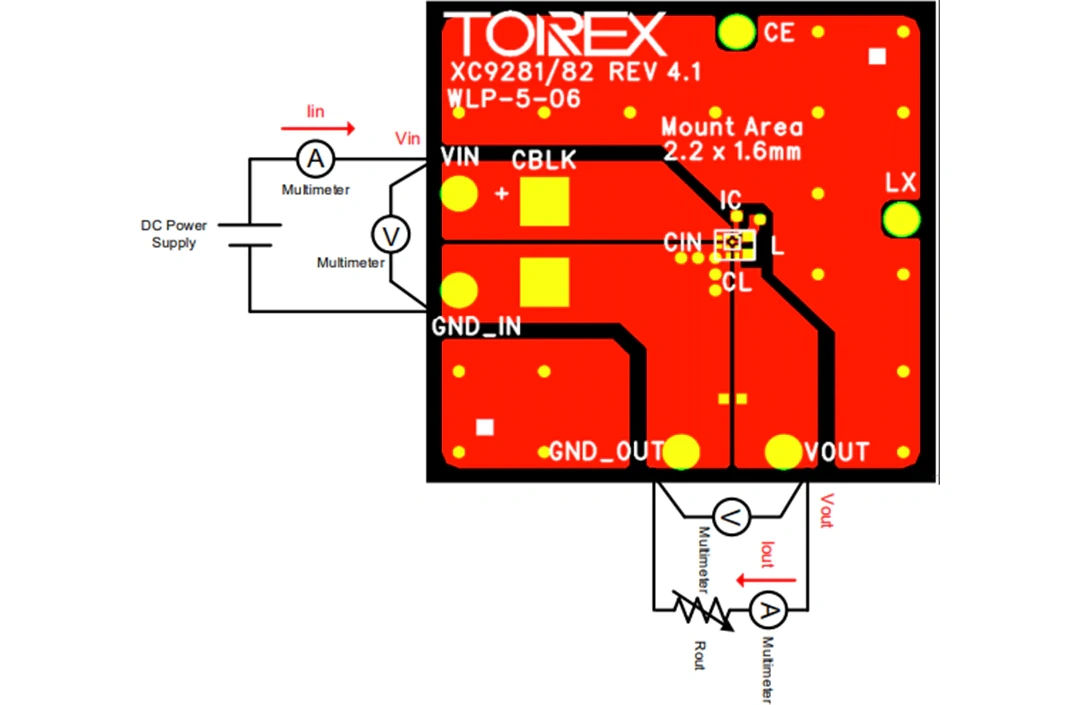 Torex Semiconductor XC9282B18E0R-G 1.8V Evaluation Board