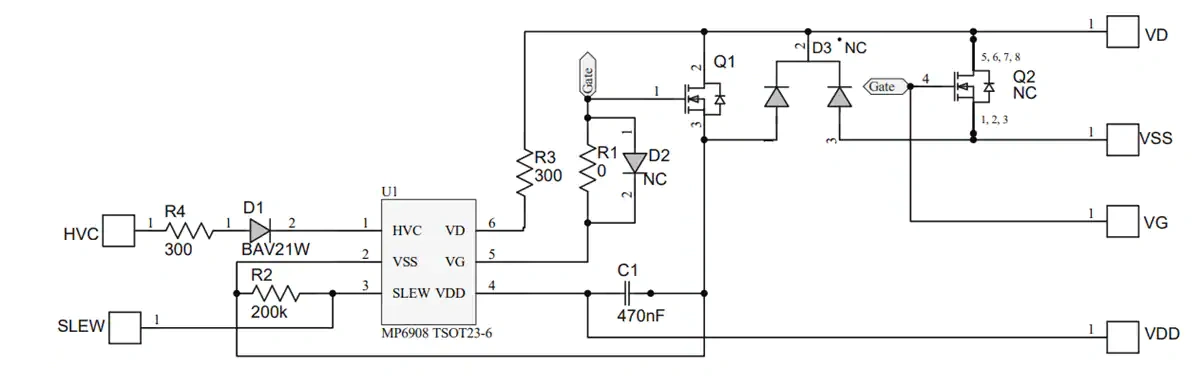 Schematic - Torex Semiconductor XCL219 Evaluation Boards