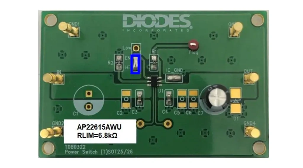 达尔科技 AP22615AWU-EVM评估模块