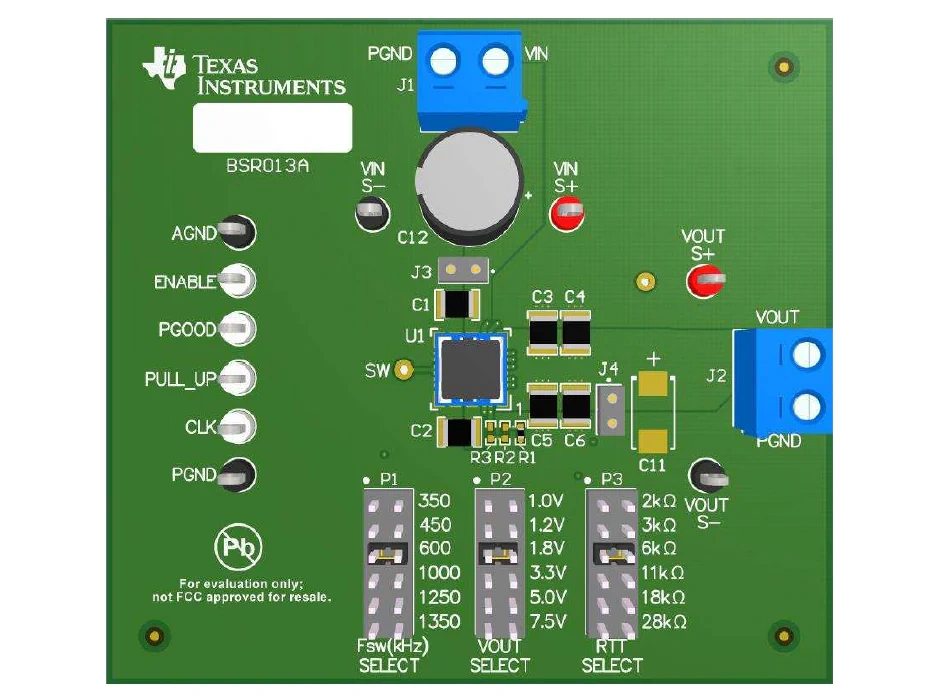 位置电路 - 德州仪器 TPSM84424EVM-013 4A电源评估模块