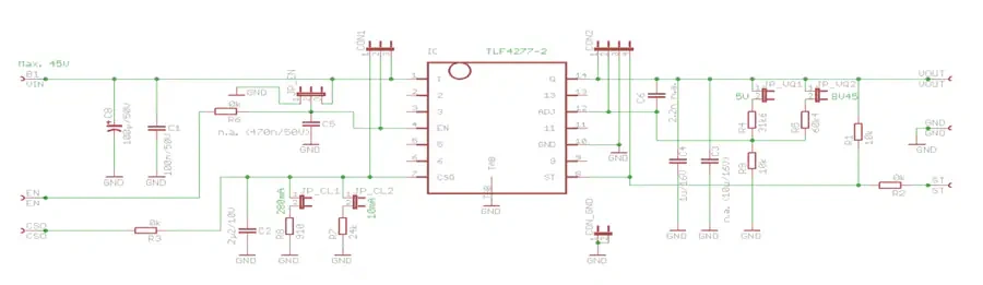 原理图 - 英飞凌 TLF4277-2EL演示板