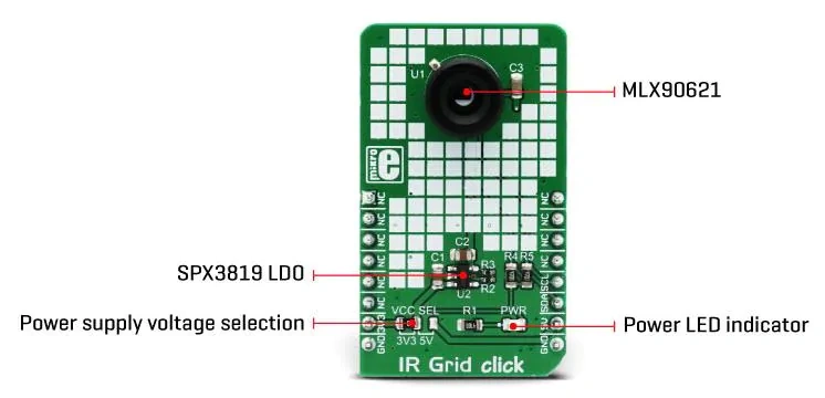 Mikroe MIKROE-2622 IR Grid click板