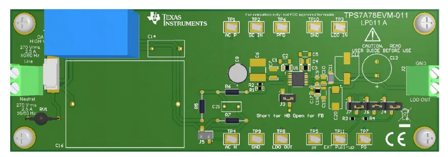 位置电路 - 德州仪器 TPS7A78EVM-011评估模块