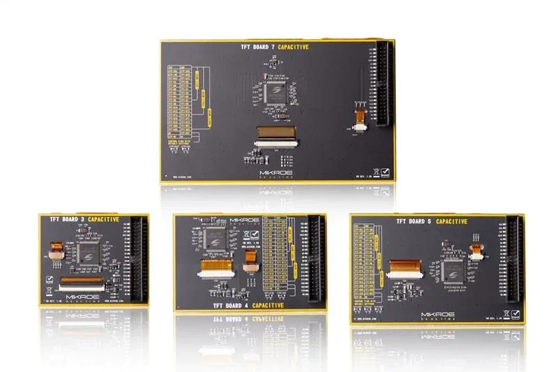 Mikroe TFT Capacitive Boards