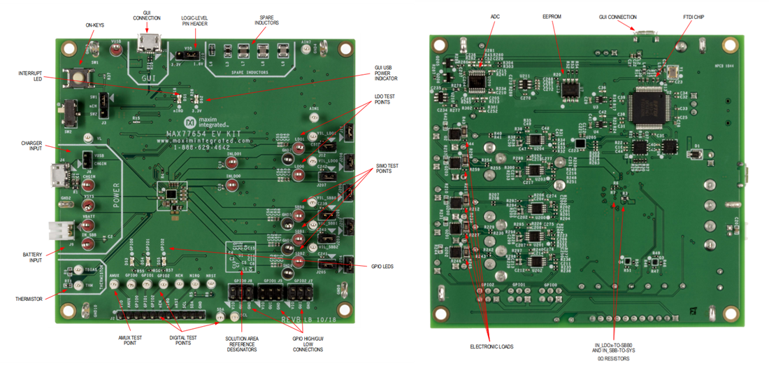 位置电路 - 美信半导体 MAX77654EVKIT评估套件