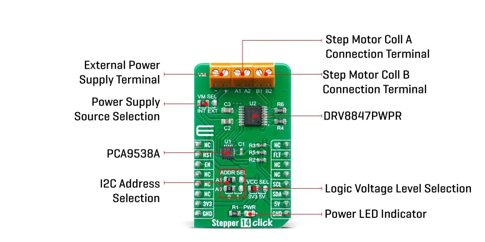 Mikroe Stepper 14 Click