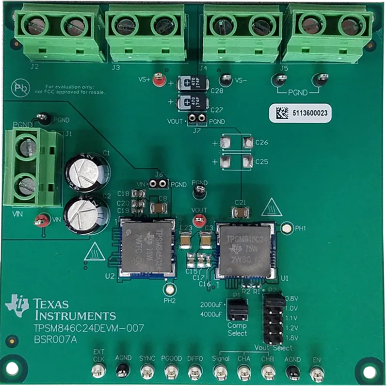 原理图 - 德州仪器 TPSM846C24DEVM-007 70A电源评估模块