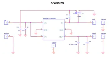 原理图 - 达尔科技 AP22913x-EVM评估板