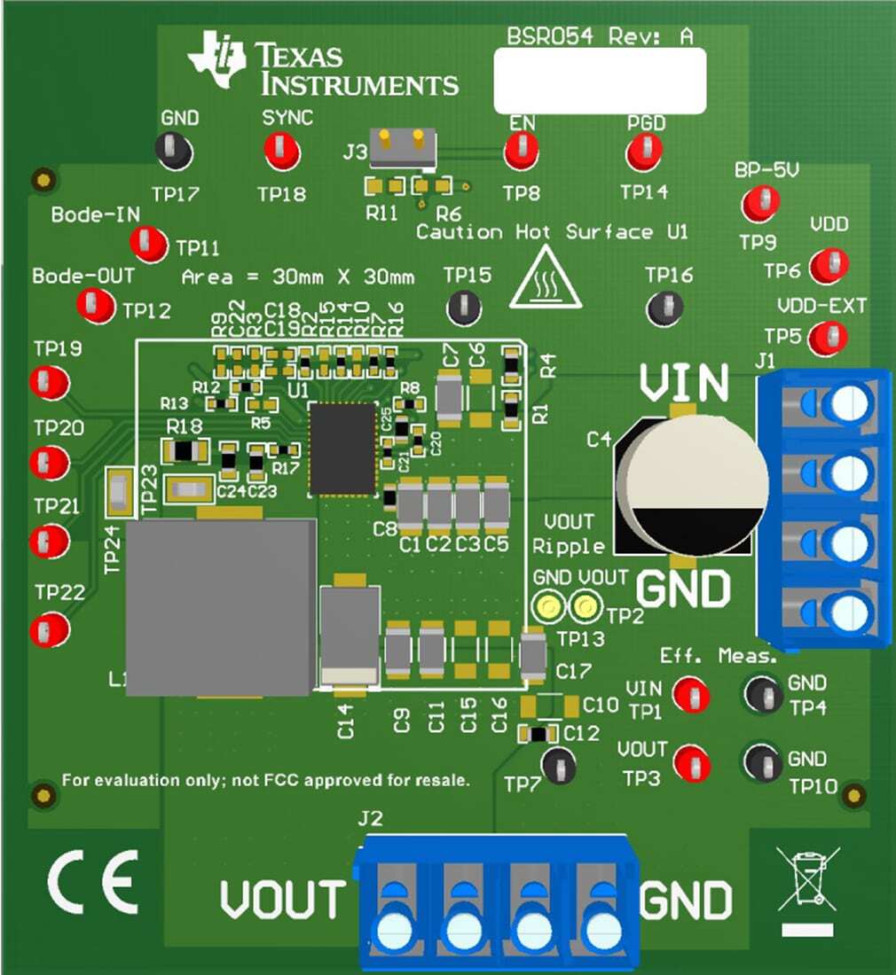 原理图 - 德州仪器 TPS543C20AEVM-054转换器评估模块