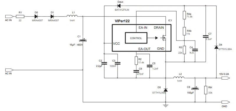 原理图 - 意法半导体 STEVAL-VP12201B评估板