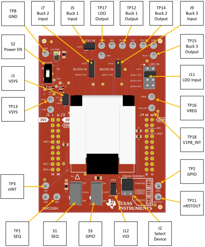 机械图纸 - 德州仪器 BOOSTXL-TPS65033客户编程Boosterpack