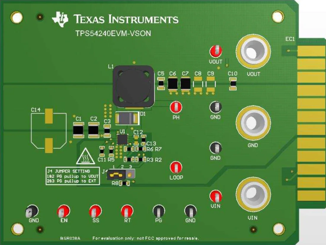 图表 - 德州仪器 TPS54240EVM-VSON转换器评估模块