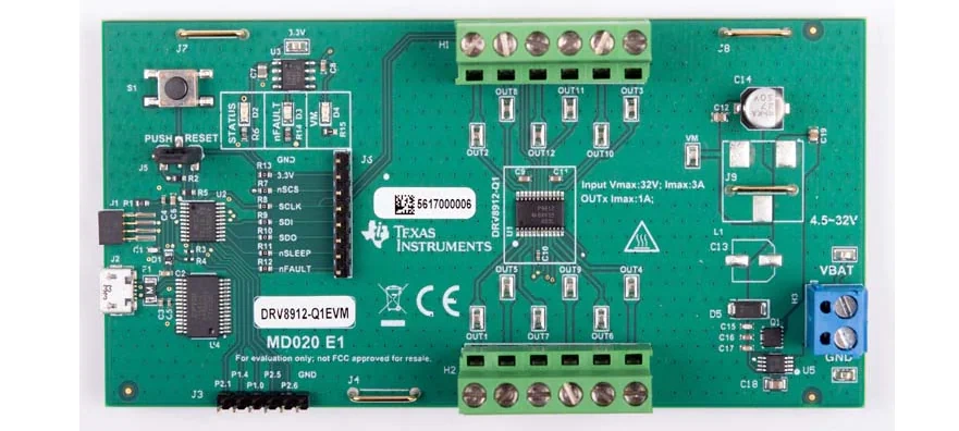 位置电路 - 德州仪器 DRV8912-Q1EVM评估模块