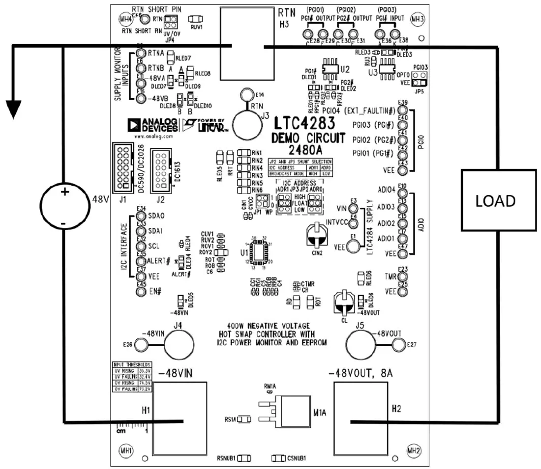 图表 - Analog Devices Inc. DC2480A演示电路