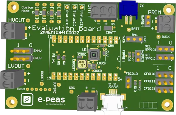 e-peas EVK10941 Evaluation Board