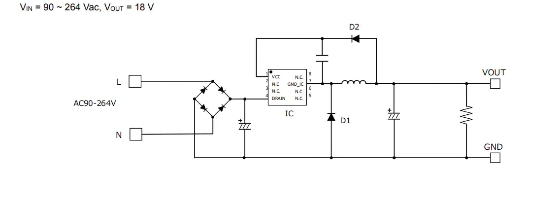 Application Circuit Diagram - 罗姆半导体 BM2P189TF Reference Board