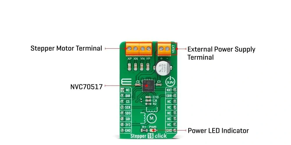 Mikroe Stepper 16 Click