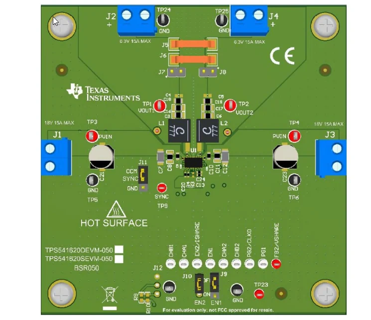 德州仪器 TPS541620xEVM评估模块