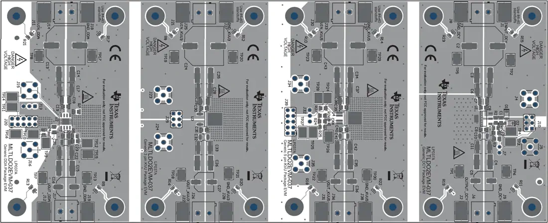 机械图纸 - 德州仪器 MLTLDO2EVM-037稳压器评估模块 (EVM)