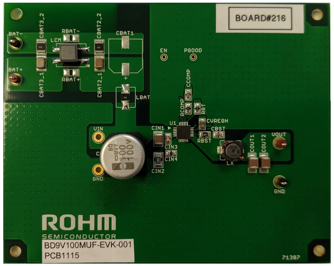 Location Circuit - 罗姆半导体 BD9V100MUF-EVK-001 Evaluation Board