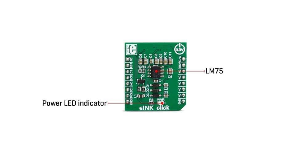 Mikroe MIKROE-3683 eINK Click without Dispay