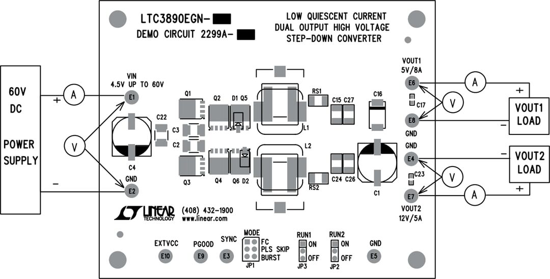 机械图纸 - Analog Devices Inc. DC2299A演示电路板
