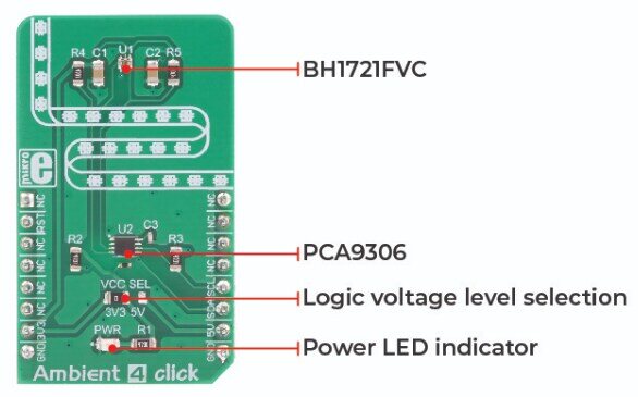 Mikroe MIKROE-3199 Ambient 4 Click板