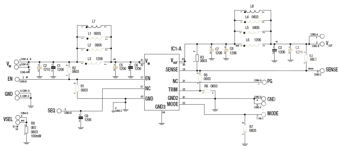 Schematic - RECOM Power RBB10-2.0-EVM Evaluation Board