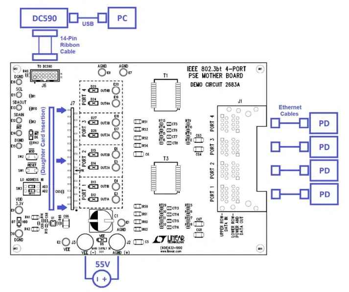 原理图 - Analog Devices Inc. DC2685B演示电路