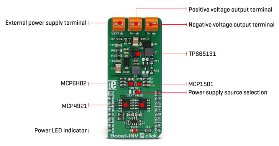 Mikroe MIKROE-3123 Boost-INV 2 Click板