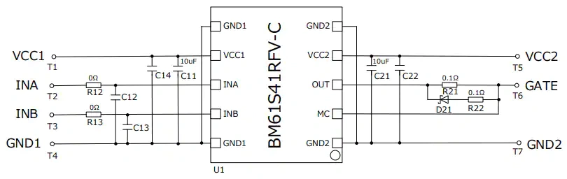 Schematic - 罗姆半导体 BM61S41RFV-EVK001 Evaluation Board