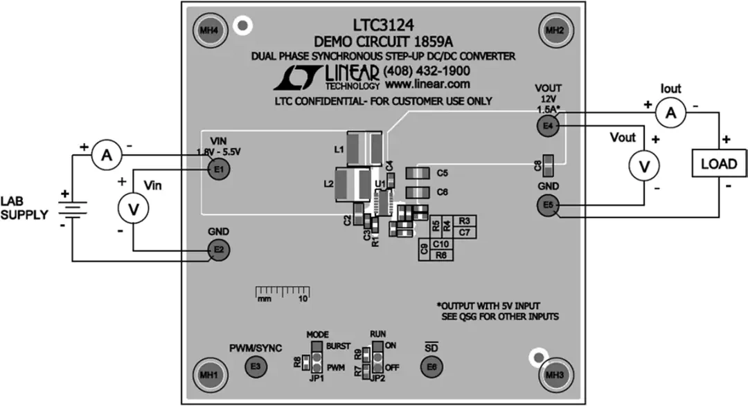 机械图纸 - Analog Devices Inc. DC1859A演示电路板