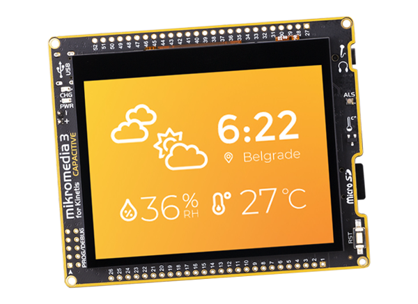 Mikroe 用于Kinetis CAPACITIVE的Micromedia 3