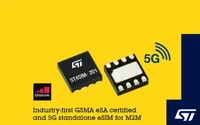 意法半导体5G M2M 嵌入式SIM卡芯片通过最新GSMA eSA(安全保障)认证